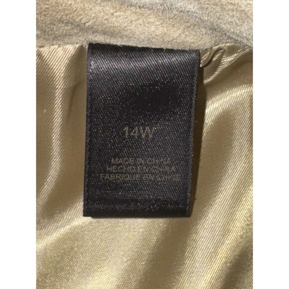 Liz Claiborne Suede Jacket Women 14W 3 Button - Picture 12 of 15